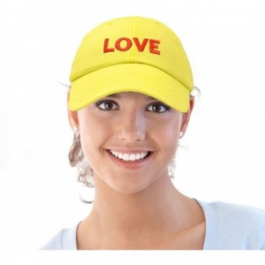 Baseball Caps Custom Embroidered Hats Dad Caps Love Stitched Logo Hat - Minion Yellow - CE18M7Y9SYT $8.27