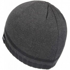 Skullies & Beanies Mens Winter Beanie Hat Warm Knit Cuffed Plain Toboggan Ski Skull Cap - A2-grey - CS18HC24CCG $15.56