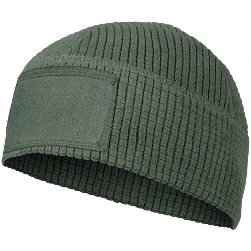 Skullies & Beanies Range Beanie Cap - Grid Fleece - Olive Green - CC18HQENG9S $27.70