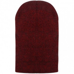 Skullies & Beanies Slouchy Winter Hats Knitted Beanie Caps Soft Warm Ski Hat - Wine Red - CQ12K49KBD9 $11.20