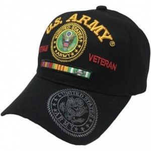 Baseball Caps Official Licensed Military Army Hat by US Warriors - Vietnam-veteran-black - C518E9H59TZ $46.04