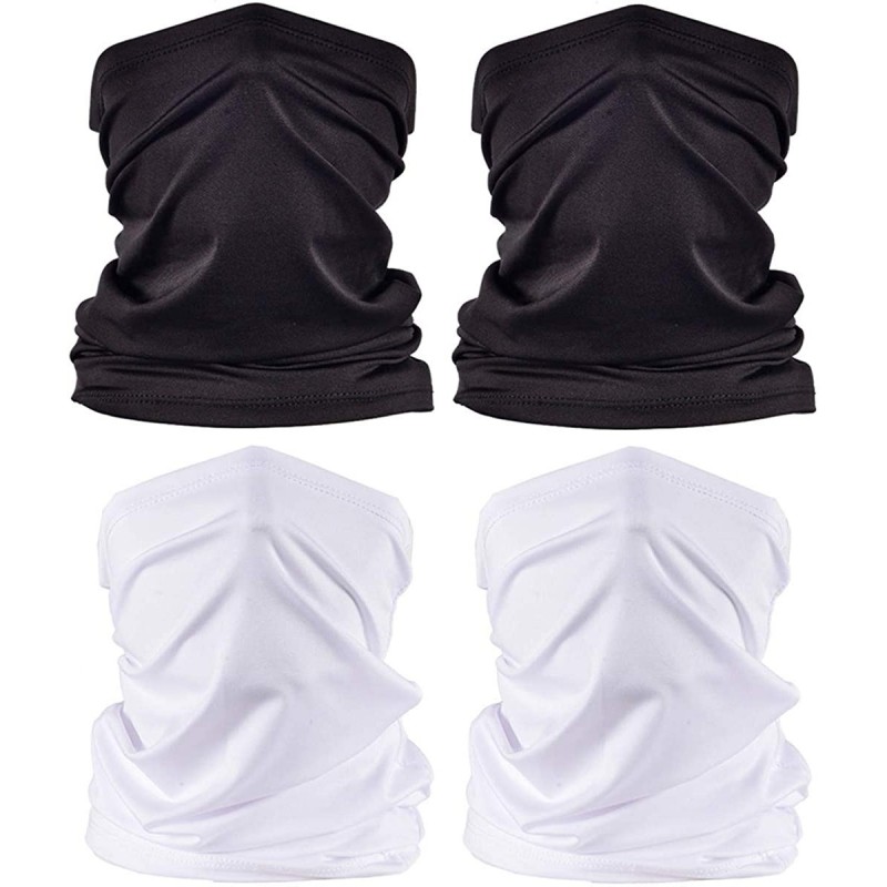 Balaclavas Protection Bandana Balaclava Running Fishing - 4pcs 2black+2white - C4197AZZ65I $11.61