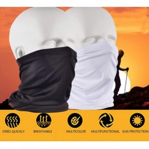 Balaclavas Protection Bandana Balaclava Running Fishing - 4pcs 2black+2white - C4197AZZ65I $11.61