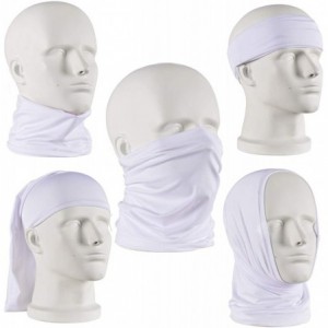 Balaclavas Protection Bandana Balaclava Running Fishing - 4pcs 2black+2white - C4197AZZ65I $11.61