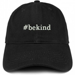 Baseball Caps Hashtag Be Kind Embroidered Soft Cotton Dad Hat - Black - CG18EZGH8S2 $14.95