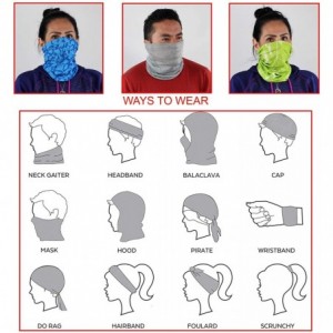 Balaclavas Seamless Face Mask Bandanas for Dust- Outdoors- Festivals- Sports - Animal Black White - CB198D7056X $11.27