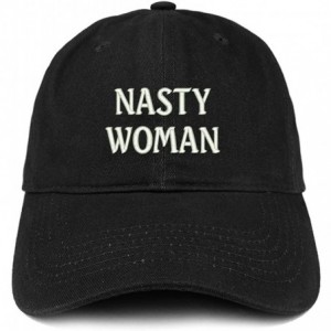 Baseball Caps Nasty Woman Embroidered Low Profile Adjustable Cap Dad Hat - Black - C512NYPZZ9Z $22.12