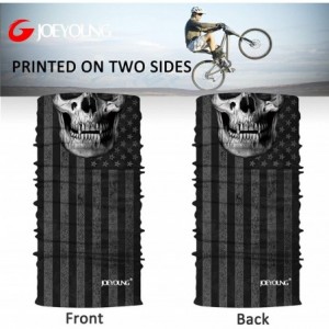 Balaclavas Motorcycle Skull Face Sun Mask Rinding 3D Neck Gaiter Bandanas Headwear - C-skull-flag Skeleton - C918A0U3STA $15.71