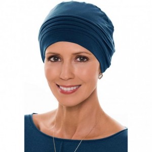Skullies & Beanies Bamboo Couture Cap- Cancer Headwear for Women - Pacific Blue - CT12OBI3HRP $22.84