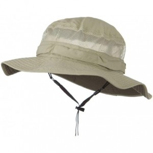Sun Hats UV 50+ Side Mesh Talson Bucket Hat - Khaki - CI11J5ZPGV1 $64.13