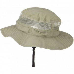 Sun Hats UV 50+ Side Mesh Talson Bucket Hat - Khaki - CI11J5ZPGV1 $24.54