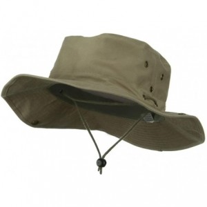 Cowboy Hats Extra Big Size Brushed Twill Aussie Hats - Khaki - CP11M5D01KV $52.90