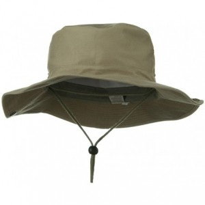 Cowboy Hats Extra Big Size Brushed Twill Aussie Hats - Khaki - CP11M5D01KV $24.85