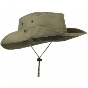 Cowboy Hats Extra Big Size Brushed Twill Aussie Hats - Khaki - CP11M5D01KV $47.80