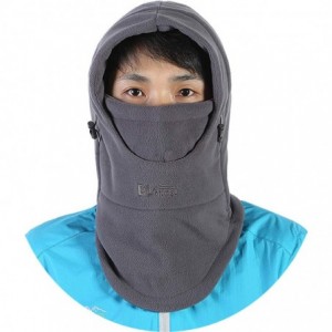 Balaclavas Balaclava Face Mask for Cold Weather Fleece Ski Mask Neck Warmer - Thicken - Gray - C218MGA3EC2 $21.16