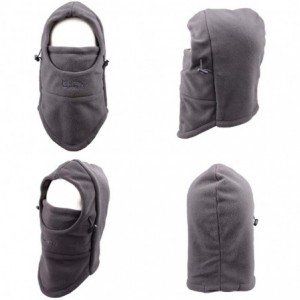 Balaclavas Balaclava Face Mask for Cold Weather Fleece Ski Mask Neck Warmer - Thicken - Gray - C218MGA3EC2 $8.95