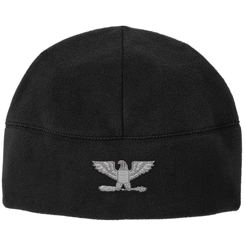 Skullies & Beanies Officer Rank O-6 Colonel/Captain Veteran Embroidered Beanie Watch Cap - Black - CI186MSDAZT $22.44