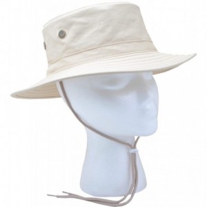 Baseball Caps Classic Cotton Hat with Wind Lanyard- Stone- UPF 50+ Maximum Sun Protection- Style 4471ST - Stone - CY112H0HBCD...