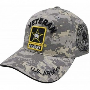 Baseball Caps Officially Licensed Embroidered US Military Baseball Cap Hat - Vet Acm/Blk - CI18ADCDQ9E $27.34