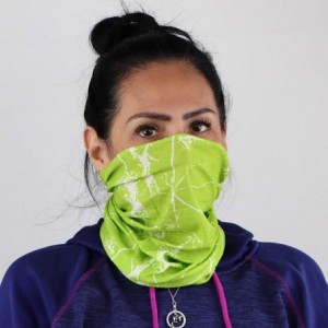 Balaclavas Seamless Face Mask Bandanas for Dust- Outdoors- Festivals- Sports - Splatter Green - CA198D7I279 $14.43