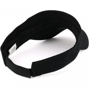 Visors Vegan AF Embroidered 100% Cotton Adjustable Visor - Black - C317Z3NG48K $14.39