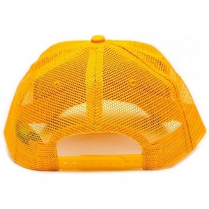 Baseball Caps Unisex-Adult One-Size Trucker Hat Cap Multi - White/Yellow - CV129DY5JSN $14.86