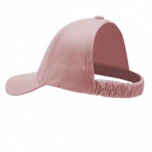 Baseball Caps Backless Ponytail Hats Pony Caps Baseball for Women Elastic-Visor (Pink) - Pink - CK18ST5GAXG $7.45