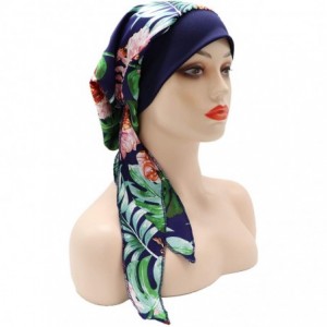 Skullies & Beanies Chemo Cancer Head Scarf Hat Cap Tie Dye Pre-Tied Hair Cover Headscarf Wrap Turban Headwear - CG198MU7SGY $...