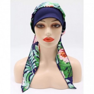 Skullies & Beanies Chemo Cancer Head Scarf Hat Cap Tie Dye Pre-Tied Hair Cover Headscarf Wrap Turban Headwear - CG198MU7SGY $...