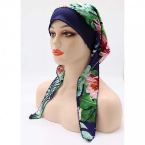 Skullies & Beanies Chemo Cancer Head Scarf Hat Cap Tie Dye Pre-Tied Hair Cover Headscarf Wrap Turban Headwear - CG198MU7SGY $...