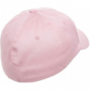 Baseball Caps Flexfit Cotton Twill Dad Hat - Low Profile- Stretch Fit Ballcap w/Hat Liner - Pink - C318H0LD0R5 $15.89