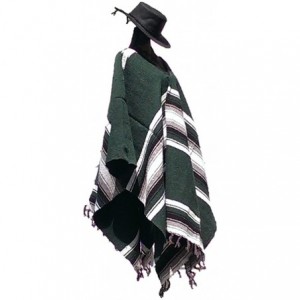 Cowboy Hats Clint Eastwood Western Black Cowboy Hat & Green Poncho Set - Green - C2122FRGBV9 $39.65