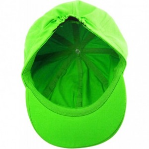 Newsboy Caps Summer 100% Cotton Plain Blank 8 Panel Newsboy Gatsby Apple Cabbie Cap Hat - Lime - C112N820HY0 $12.96