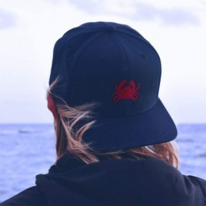 Baseball Caps Custom Baseball Cap Crab Style C Embroidery Acrylic Dad Hats for Men & Women - Burgundy - CK18SE2HWC3 $14.99