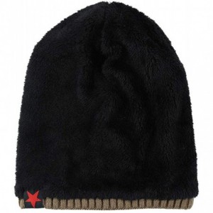 Skullies & Beanies Men Winter Skull Cap Beanie Large Knit Hat with Thick Fleece Lined Daily - N - Navy Blue - C518ZGSDYU0 $11.94