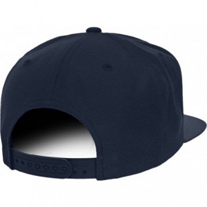 Baseball Caps Old English G Embroidered Flat Bill Snapback Cap - Navy - C112F1DYF7L $18.50