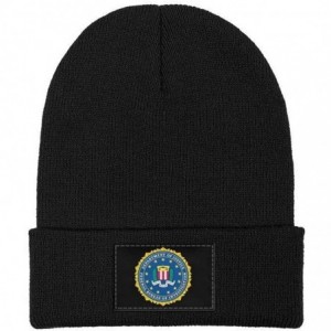 Skullies & Beanies Unisex Knit Hat Fishing-Master-Baiter-Hook- Warm Black Sport Watch Cap - Federal Bureau of - CD19297XHD9 $...