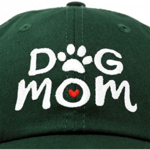 Baseball Caps Dog Mom Baseball Cap Women's Hats Dad Hat - Dark Green - C218K6TZK30 $9.17