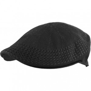 Newsboy Caps Light Weight Classic Mesh Newsboy Ivy Gatsby Cabbie Golf Hat Cap - Black - CW1869360O9 $9.39