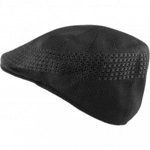 Newsboy Caps Light Weight Classic Mesh Newsboy Ivy Gatsby Cabbie Golf Hat Cap - Black - CW1869360O9 $9.39