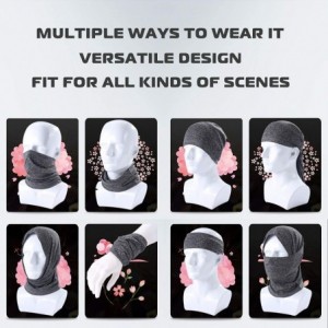 Balaclavas Summer Neck Gaiter Face Scarf/Neck Cover/Face Cover for Running Hiking Cycling - Gray - CF18HCUML52 $11.34