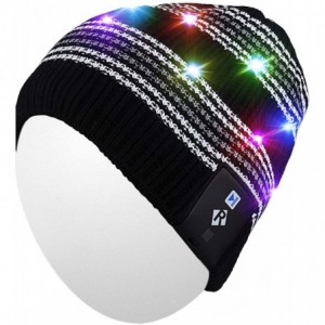 Skullies & Beanies Light Up Beanie Hat Stylish Unisex LED Knit Cap for Indoor and Outdoor - Lb003-black-string - C4186LC0T60 ...