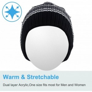 Skullies & Beanies Light Up Beanie Hat Stylish Unisex LED Knit Cap for Indoor and Outdoor - Lb003-black-string - C4186LC0T60 ...