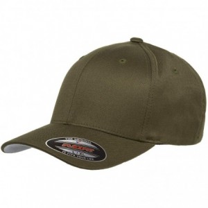 Baseball Caps Wooly Combed Twill Cap w/THP No Sweat Headliner Bundle Pack - Olive - CW184WSGWZS $12.00