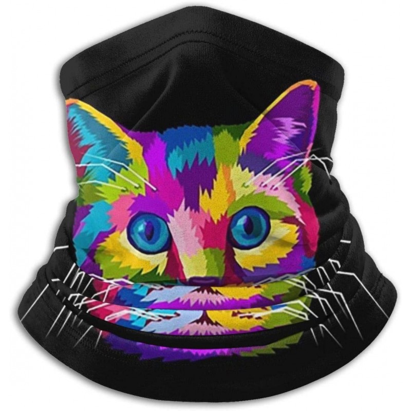 Balaclavas Face Mask Custom Colorful Cat Style 3D Seamless Half Face Bandanas Balaclava (style11) - Style11 - CN197ZZZ34G $17.93