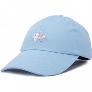 Baseball Caps Cute Elephant Hat Cotton Baseball Cap - Light Blue - CZ18LHQWE0Y $11.42