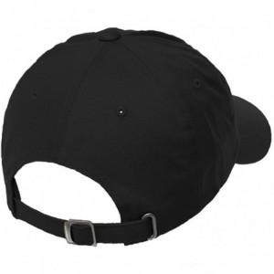 Baseball Caps Italia Flag Embroidered Unisex Adult Flat Solid Buckle Cotton Unstructured Hat Low Profile Cap - Black- One Siz...