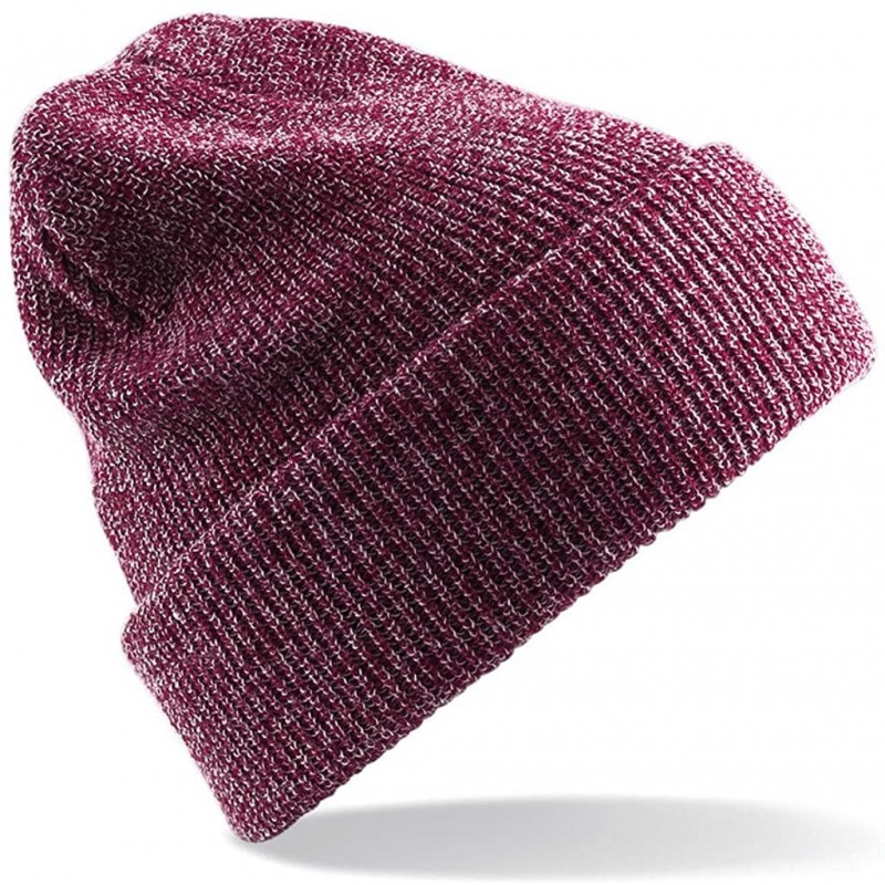 Skullies & Beanies Heritage Beanie - Heather Burgundy - C811JRXGHBT $7.06