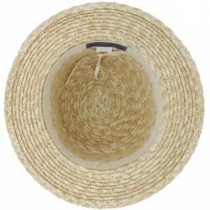 Fedoras Belfry Boater Straw Skimmer Adjustable Spring Summer Fedora Hat - Natural - CY1979SX9UQ $54.25