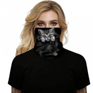 Balaclavas 3D Print Seamless Bandana Multifunctional Headwear Women Men for Dust Wind Sun Protection - Cat - CC199IKSITH $14.44